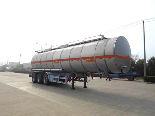 恒信致远牌11.6米30吨3轴腐蚀性物品罐式运输半挂车(CHX9405GFW)