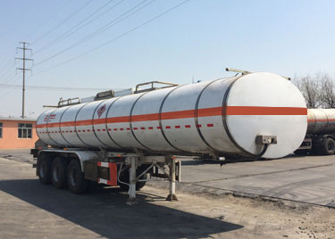 华昌牌10.5米32.2吨3轴易燃液体罐式运输半挂车(QDJ9405GRYA)