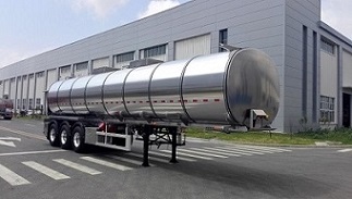 天明牌12.4米33吨3轴铝合金食用油运输半挂车(TM9407GSYTF2)