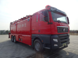 中卓时代牌ZXF5310TXFBP500/YDXZ泵浦消防车
