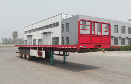 敬业牌13米34.4吨3轴平板运输半挂车(PJY9400TPB)