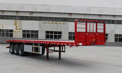 荣德牌13米34.2吨3轴平板运输半挂车(RDP9400TPB)