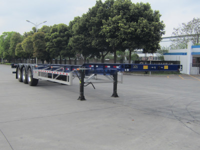 迈隆牌14米36.4吨3轴铝合金集装箱运输半挂车(TSZ9402TJZG)