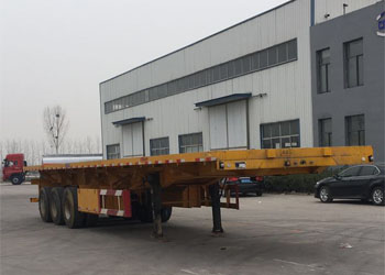 吉运牌13米32.7吨3轴平板自卸半挂车(MCW9402ZZXP)