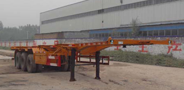 麒强牌8.5米35吨3轴集装箱运输半挂车(JTD9402TJZ)