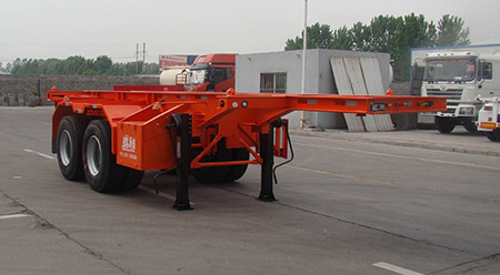 盛润牌7.4米31.5吨2轴集装箱运输半挂车(SKW9351TJZG)