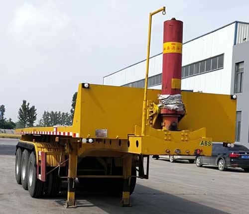 亚中车辆牌8.5米33吨3轴平板自卸半挂车(WPZ9401ZZXP)