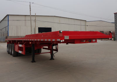 恩信事业牌13米32吨3轴平板自卸半挂车(HEX9401ZZXPE)