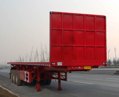 华鑫联合牌13米33.3吨3轴平板自卸半挂车(HXL9400ZZXP)