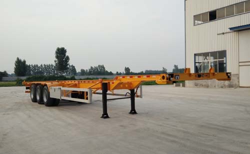 聚运达牌14米34.5吨3轴集装箱运输半挂车(LZY9402TJZE)
