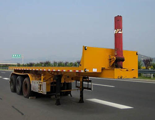 宣广牌10.5米31.8吨3轴平板自卸半挂车(GJL9401ZZXP)