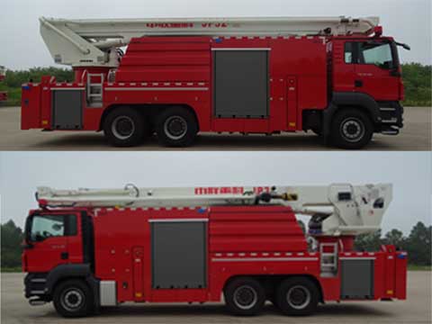 中联牌ZLF5322JXFJP32举高喷射消防车公告图片