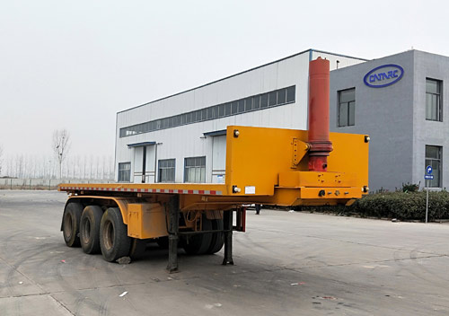 荣德牌9.5米32.7吨3轴平板自卸半挂车(RDP9400ZZXP)