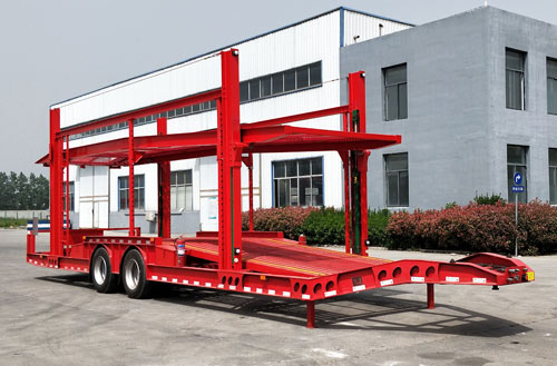 佰斯威牌12米11.4吨2轴中置轴车辆运输挂车(HD9172TCL)