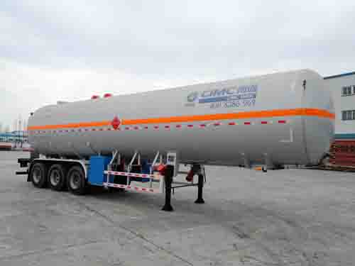 中集牌13米25.2吨3轴液化气体运输半挂车(NTV9405GYQQ)