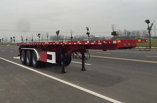 华骏牌11.5米33.5吨3轴平板自卸半挂车(ZCZ9401ZZXPHJF)