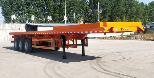 鲁郓骏骋牌13米32.3吨3轴平板自卸半挂车(YJC9400ZZXP)