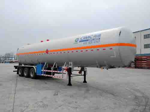 中集牌13.8米26.3吨3轴液化气体运输半挂车(NTV9406GYQ)