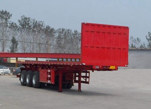 鲁郓万通牌11米33.1吨3轴平板自卸半挂车(YFW9401ZZXP)