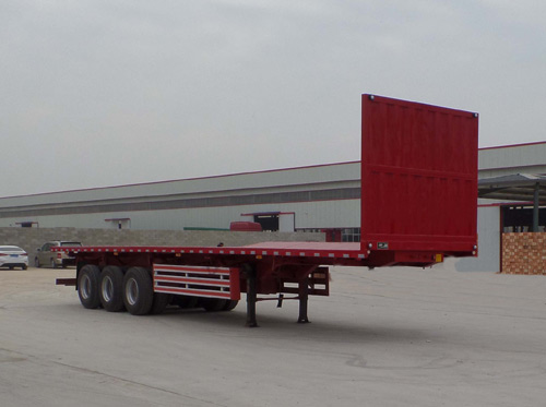 鲁郓万通牌13米33.6吨3轴平板自卸半挂车(YFW9400ZZXP)