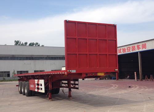 润翔骏业牌13米32.2吨3轴平板自卸半挂车(DR9402ZZXP)