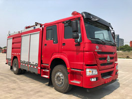 天河牌LLX5205GXFGP60/H干粉泡沫联用消防车
