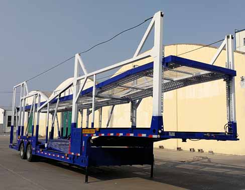 骏王牌13.8米16.4吨2轴车辆运输半挂车(WJM9240TCL)