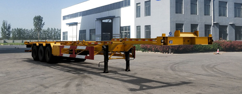 齐鲁中亚牌14米34.9吨3轴集装箱运输半挂车(DEZ9400TJZE)