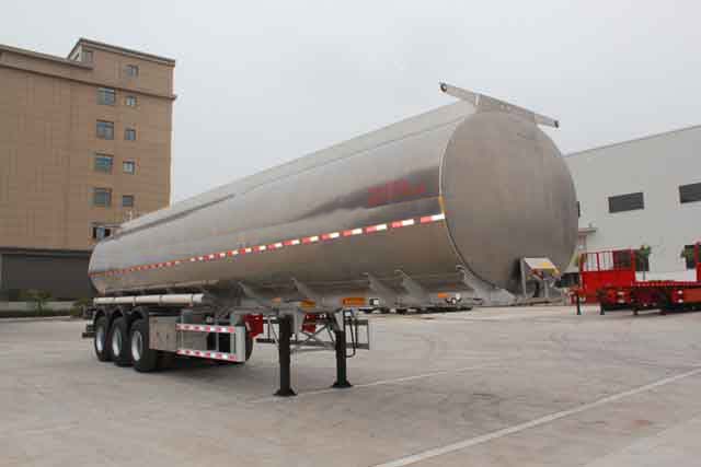 皖汽汽车牌12.8米32.5吨3轴润滑油罐式运输半挂车(CTD9400GRH)