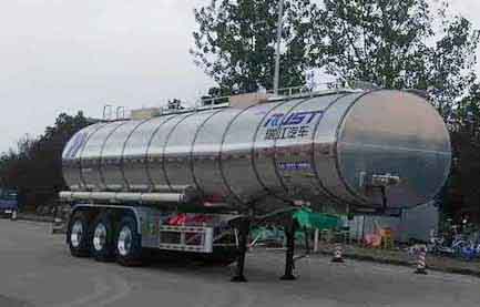 瑞江牌12.1米34吨3轴铝合金液态食品运输半挂车(WL9404GYSW)