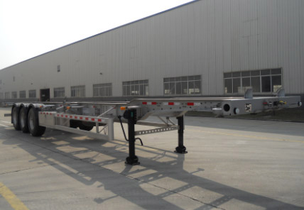 晟通牌14米36.4吨3轴铝合金集装箱运输半挂车(CSH9407TJZC)