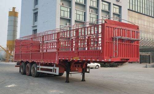凯达宏业牌13米32.4吨3轴仓栅式运输半挂车(WKD9401CCYE)
