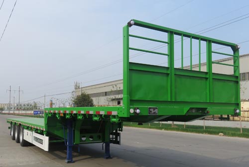 鲁郓万通牌13米34.5吨3轴平板运输半挂车(YFW9400TPBE)