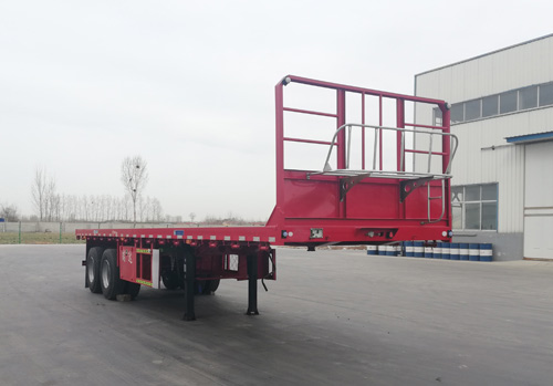 瑞郓牌10米30.5吨2轴平板运输半挂车(YRD9350TPB)