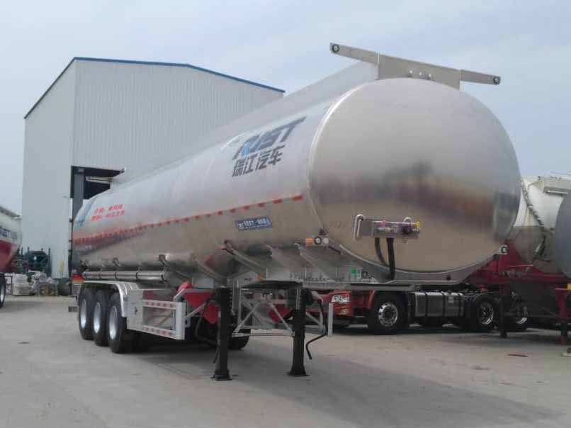 瑞江牌11.6米34吨3轴铝合金食用油运输半挂车(WL9402GSYA)