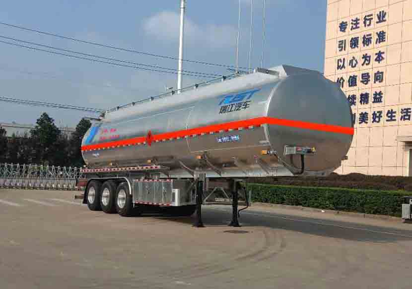 瑞江牌12.2米33.8吨3轴铝合金运油半挂车(WL9401GYYW)
