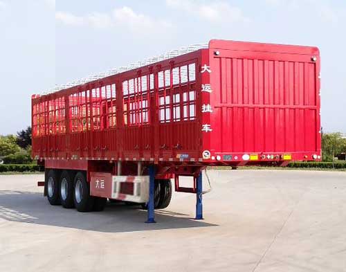 大运牌11.5米33.8吨3轴仓栅式运输半挂车(DYX9400CCY353)