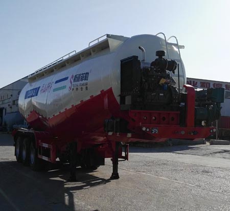 斯派菲勒牌12米29.4吨3轴低密度粉粒物料运输半挂车(GJC9403GFL)