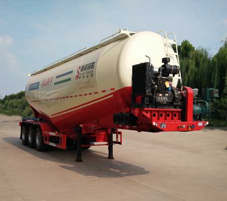 斯派菲勒牌10.3米31.5吨3轴中密度粉粒物料运输半挂车(GJC9405GFL)