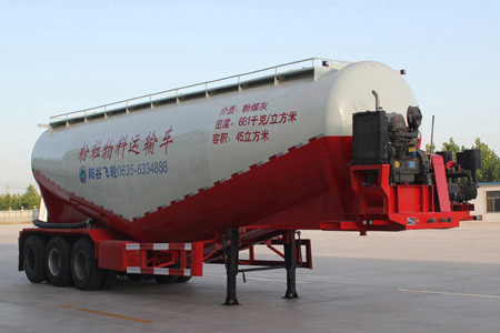 景阳岗牌11.7米29.8吨3轴低密度粉粒物料运输半挂车(SFL9401GFL)