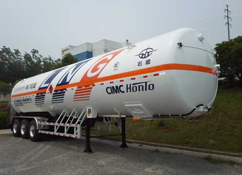 宏图牌13.2米24.6吨3轴低温液体运输半挂车(HT9400GDYH1)
