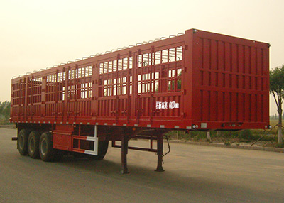 川腾牌13米30.9吨3轴仓栅式运输半挂车(HBS9375CCY)