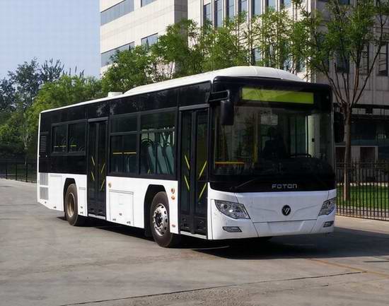 福田牌10.5米18-30座插电式混合动力城市客车(BJ6105CHEVCA-12)