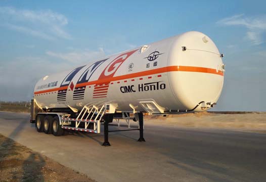 宏图牌13.1米24.4吨3轴低温液体运输半挂车(HT9400GDYF4)