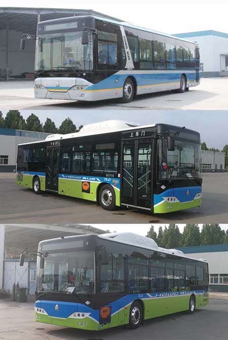 豪沃牌ZZ6126GCHEVN6Q1插电式混合动力城市客车公告图片