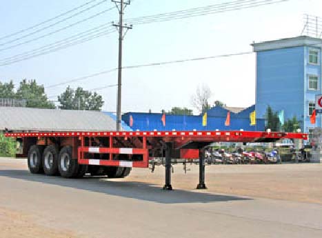 程力威牌13米32.5吨3轴平板运输半挂车(CLW9400P)