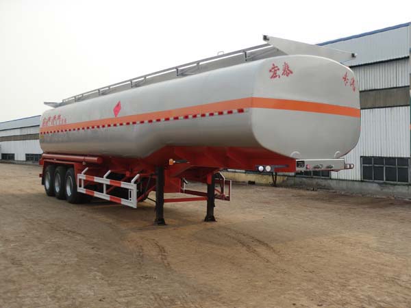 正康宏泰牌13米31.7吨3轴易燃液体罐式运输半挂车(HHT9403GRY)