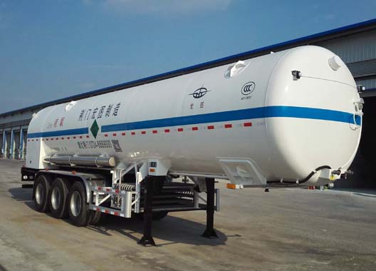 宏图牌11米26.7吨3轴低温液体运输半挂车(HT9403GDY1)