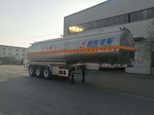 昌骅牌HCH9401GRY铝合金易燃液体罐式运输半挂车图片