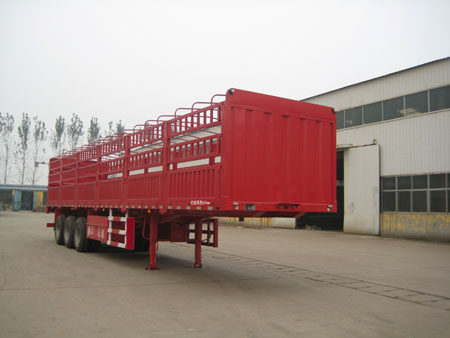 广科牌12米34吨3轴仓栅式运输半挂车(YGK9401CCY)
